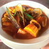 Mixed seafood padang sauce